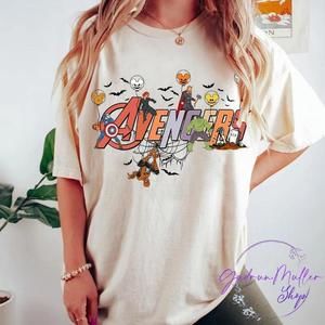 Avengers Assemble Halloween Shirt Marvel Halloween Family Shirt White Color